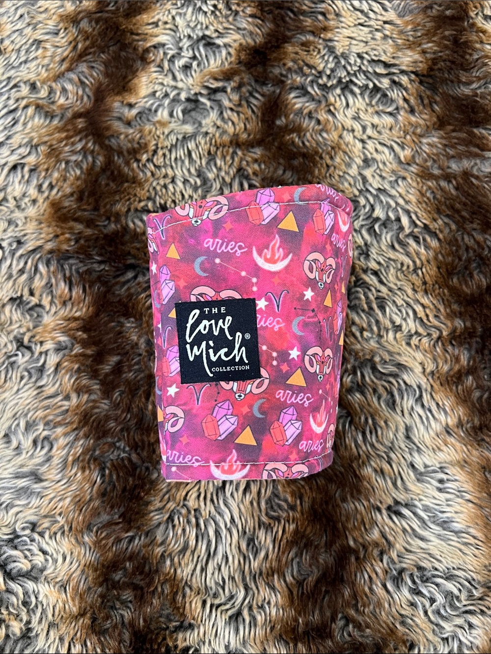 love Mich brand Zodiac Collection Aries Drinkware Sleeve, Jumbo size